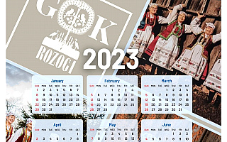 Gmina Rozogi z kalendarzem promującym kulturę ludową